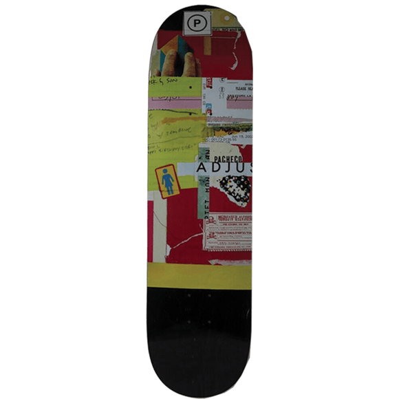 Girl Pacheco Cut And Paste Skateboard Deck -8.37 DECK ONLY