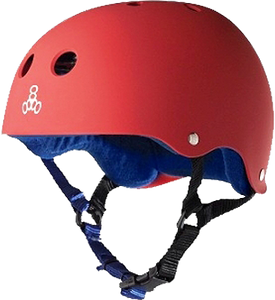 Triple 8 Helmet Red Rubber/Blue