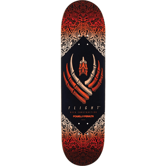 Powell Peralta Bones Wheels Skateboard Deck -8.5 Orange Flight DECK ONLY