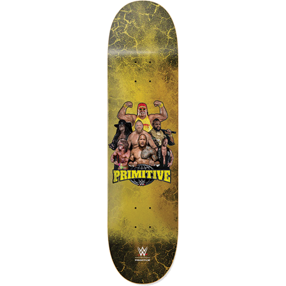 Primitive Mania Skateboard Deck -8.38 Gold DECK ONLY