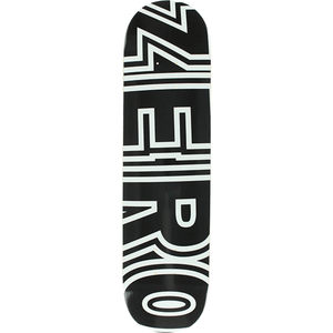 Zero Bold Skateboard Deck -7.5 Black/White DECK ONLY