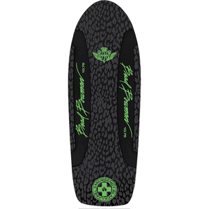 Black Label Bowman Black Beauty Skateboard Deck-10.75x30.75 Black/Grey/Green DECK ONLY