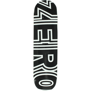 Zero Bold Skateboard Deck -7.75 Black/White DECK ONLY