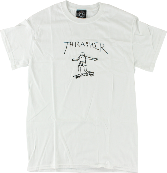 Thrasher Gonz Logo T-Shirt - White/Black