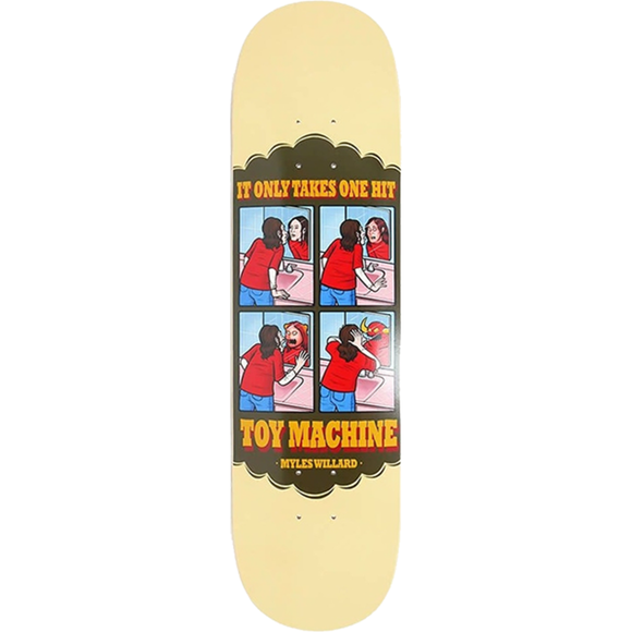 Toy Machine Willard One Hit Skateboard Deck -8.0 DECK ONLY