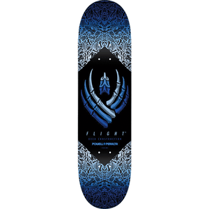 Powell Peralta Bones Wheels Skateboard Deck -9.0 Blue Flight DECK ONLY