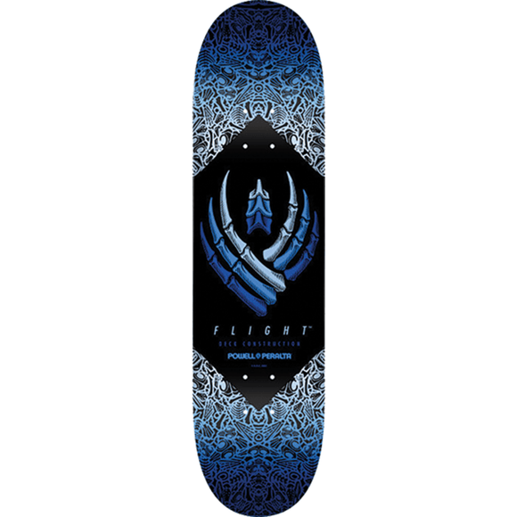 Powell Peralta Bones Wheels Skateboard Deck -9.0 Blue Flight DECK ONLY