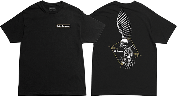 Birdhouse Full Skull T-Shirt - Size: Small Black