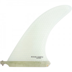 O&E Honeycomb Single Fin 7" Pale Blue Surfboard FIN 