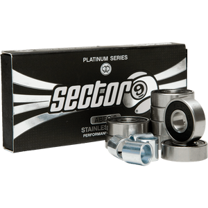 Sector 9 Platinum Abec-9 Bearings Single Set - 8 Pieces