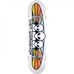 Ali Spectrum Complete Skateboard -7.75 White/Pastel 