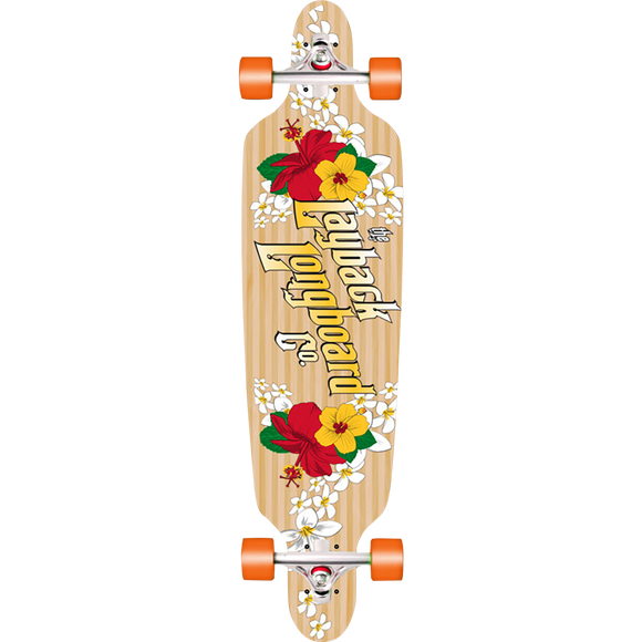 Layback Wahini Bamboo Drop Through Complete Longboard Skateboard -9.5x41