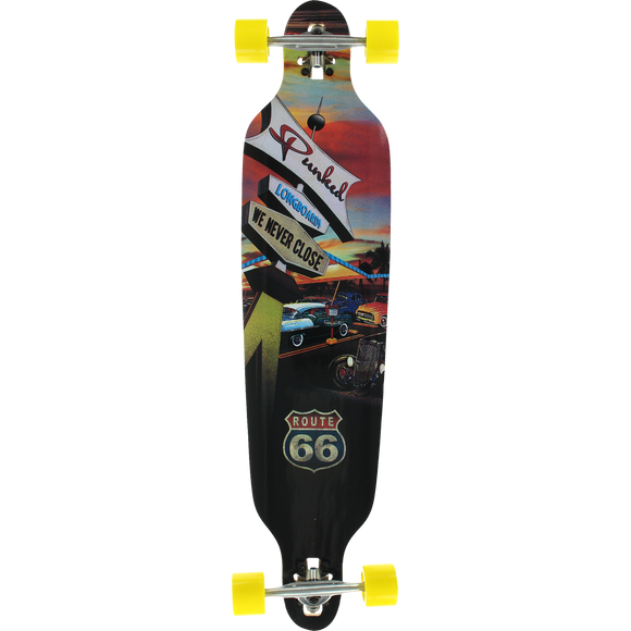 Punked Complete Longboard Skateboard Variation - Ready To Ride out of the Box!