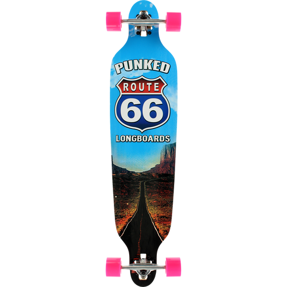 Punked The Run Drop-Thru Complete Longboard Skateboard -9x41.25  | Universo Extremo Boards Skate & Surf