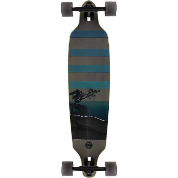 San Clemente Night Lake Drop Through Complete Longboard Skateboard -36 