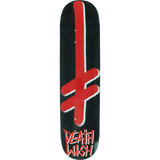 Deathwish Gang Logo Mini Skateboard Deck -7.25 Black/Red DECK ONLY