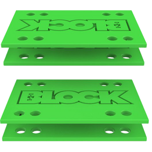 Block Riser Drop-Thru Adapter Kit Green | Universo Extremo Boards Skate & Surf