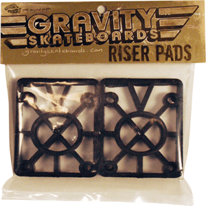 Gravity Hyper-Carve Angled Skateboard Risers Set-1/4X1/2