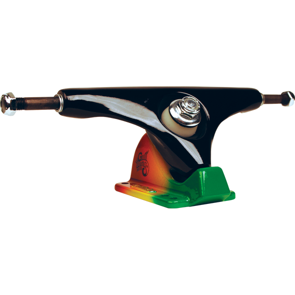 Gullwing Charger 9.0 Black/Rasta Truck Skateboard Trucks (Set of 2)