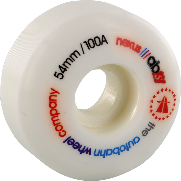 Autobahn Nexus 54mm 100a White Skateboard Wheels (Set of 4)