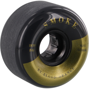 Blood Orange Smoke 60mm 84a Black/Gold Skateboard Wheels (Set of 4)