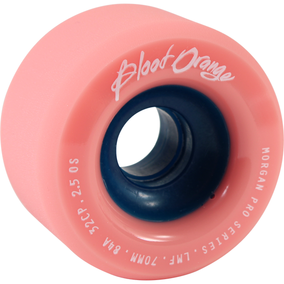 Blood Orange Morgan 70mm 84a Coral Longboard Wheels (Set of 4)