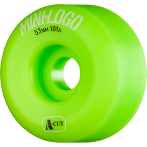 Mini Logo A-Cut 53mm 101a Green  Skateboard Wheels (Set of 4)