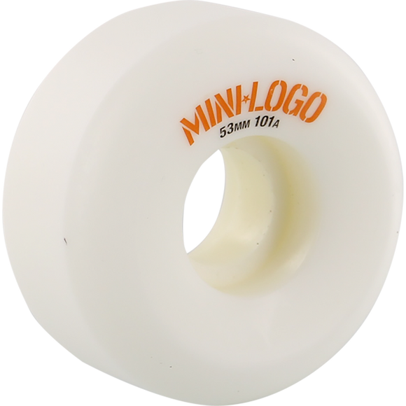 Mini Logo A-Cut 53mm 101a White  Skateboard Wheels (Set of 4)