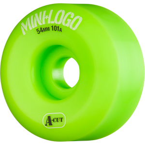 Mini Logo A-Cut 54mm 101a Green  Skateboard Wheels (Set of 4)