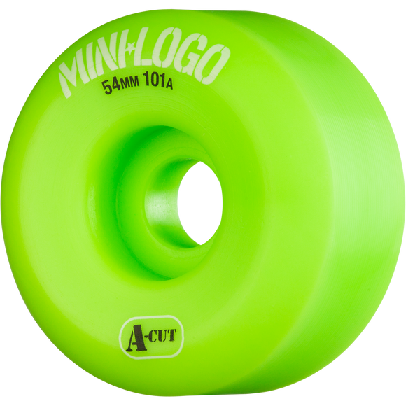 Mini Logo A-Cut 54mm 101a Green  Skateboard Wheels (Set of 4)