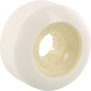 Powerflex Rock Candy 56mm 84b White/Clear Skateboard Wheels (Set of 4)