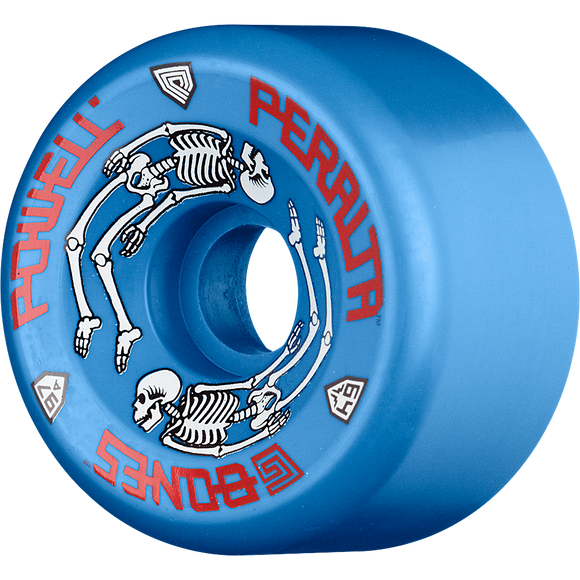 Powell Peralta G-Bones Wheels II 97a 64mm Blue Longboard Wheels (Set of 4)