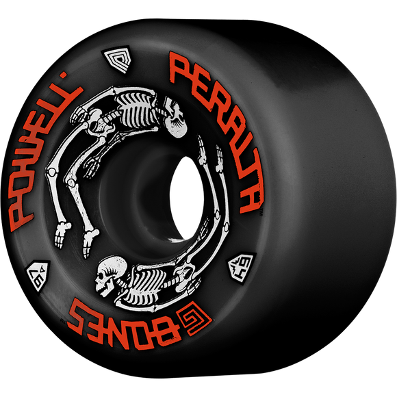 Powell Peralta G-Bones Wheels II 97a 64mm Black Longboard Wheels (Set of 4)