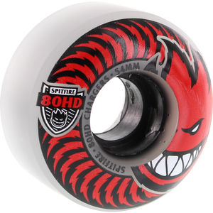 Spitfire 80hd Charger Classic 54mm Clear/Red Skateboard Wheels (Set of 4)