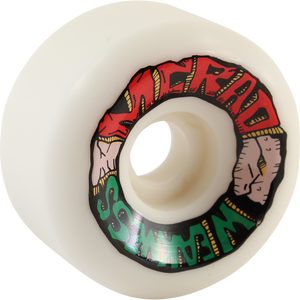 Speedlab Mcrad Weakness 60mm 101a White Skateboard Wheels (Set of 4)