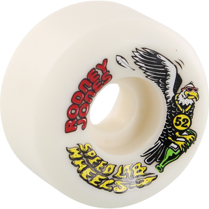 Speedlab Rodney Jones Pro 52mm 101a White Skateboard Wheels (Set of 4)