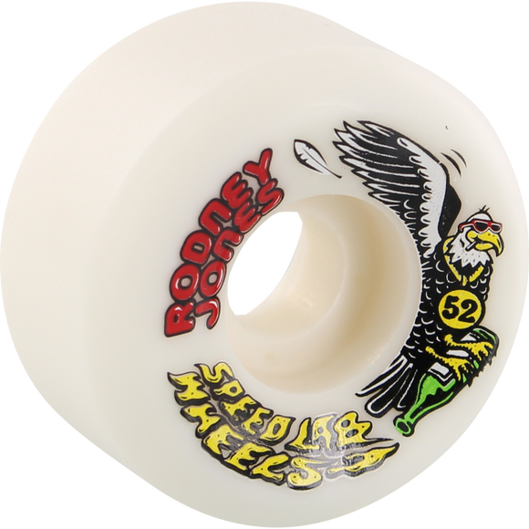 Speedlab Rodney Jones Pro 52mm 101a White Skateboard Wheels (Set of 4)