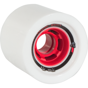 Venom Cannibal Cobra Core 72mm 78a White/Red Skateboard Wheels (Set of 4) | Universo Extremo Boards Skate & Surf