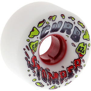 Venom Curb Stompers 61mm 82a White Longboard Wheels (Set of 4)