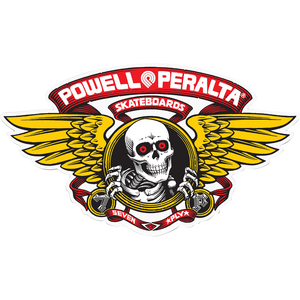 Powell Peralta Winged Ripper Og Oval Decal Red