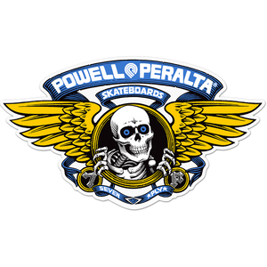 Powell Peralta Winged Ripper Die-Cut 5" Blue Decal