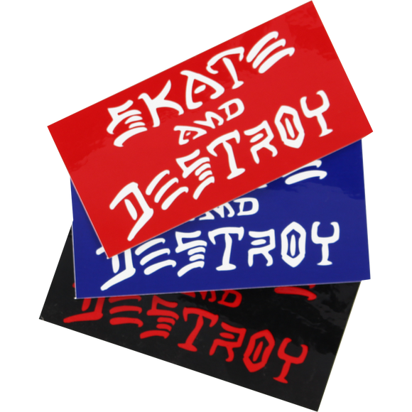 Thrasher Sk8 & Destroy Medium Decal Single Assorted Colors