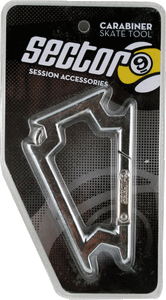 Sector 9 Carabiner Silver Skate Tool