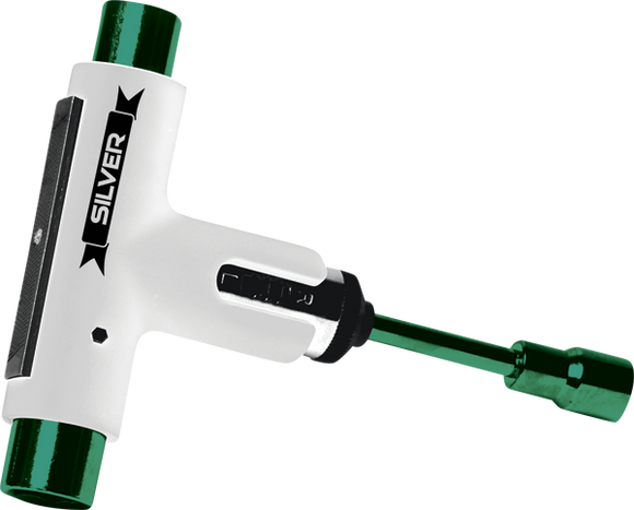 Silver Skate TOOL 10YR White/Green