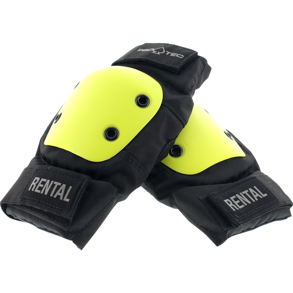 Protec Rental Elbow M-Black/Yellow W/Black Straps 