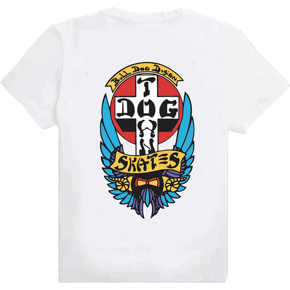 Dogtown Bull Dog T-Shirt - Size: SMALL White