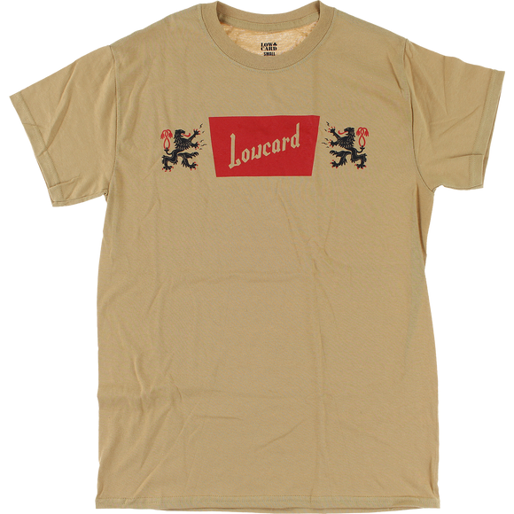 Lowcard Cheers T-Shirt - Size: SMALL Old Gold