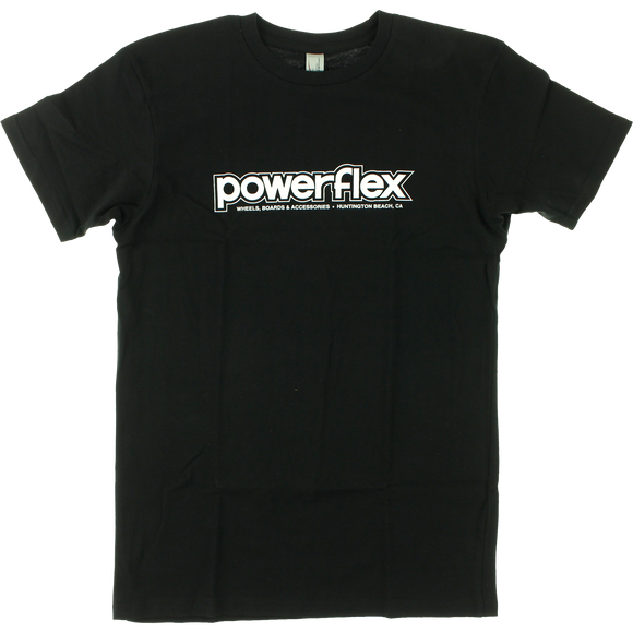 Powerflex Logo T-Shirt - Size: SMALL Black/White