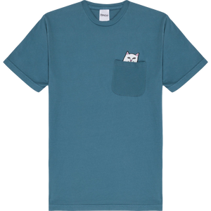 Rip N Dip Lord Nermal Peace Pocket T-Shirt - Size: SMALL Slate