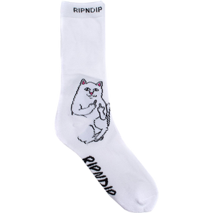 Rip N Dip Lord Nermal Crew Socks White 